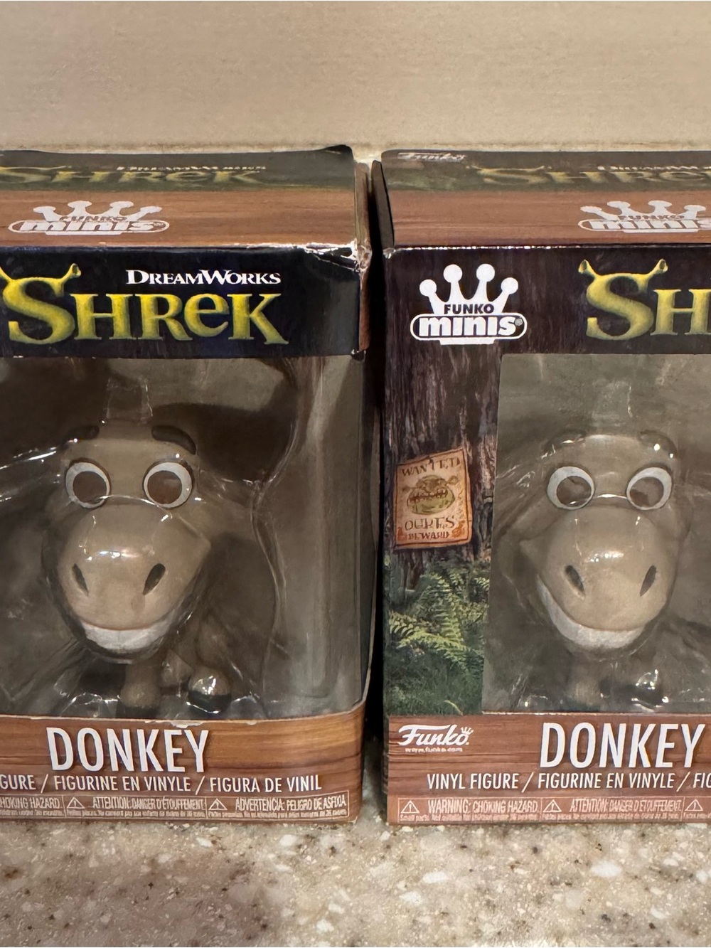 Two Funko Donkey Vinyl Figure - From Shrek
